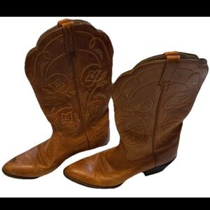 Ariat Tan Western Heeled Boots